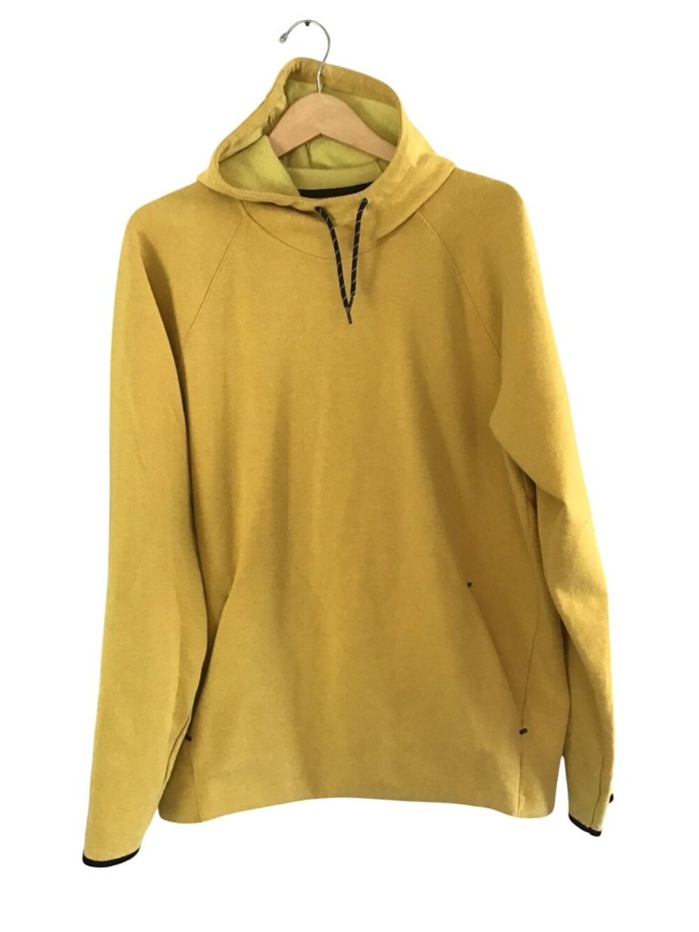 OLD NAVY-MENS YELLOW PULLOVER KANGAROO POCKET HOODIE SWEATER SIZE X-LARGE